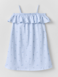 Сарафан Mark Formelle 177732/25-40574П-0 цветы_на_голубой_клетке - фото 3