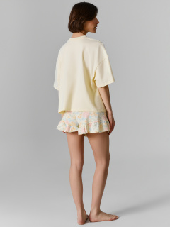Джемпер, шорты Mark Formelle 592670/25-40679ПП-0 разбеленный_желтый_цветы_на_желтом_3_сл_на_пол - фото 2