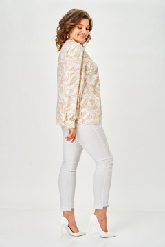 Блуза Svetlana-Style 2304 бежевые_листики - фото 5