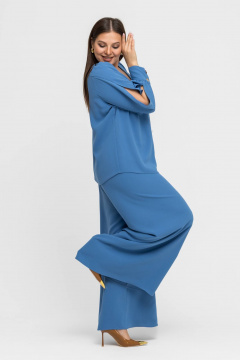 Брюки, жакет Gold Style 2762 темно-голубой - фото 5