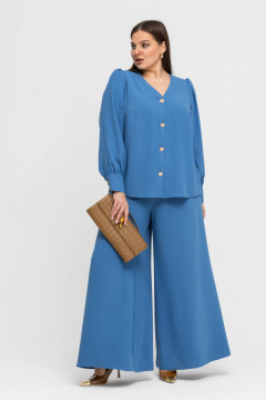 Брюки, жакет Gold Style 2762 темно-голубой - фото 2