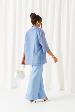 Блуза, брюки, топ Beautiful&Free 6447 голубой - фото 4