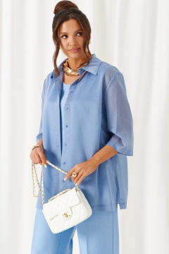 Блуза, брюки, топ Beautiful&Free 6447 голубой - фото 2