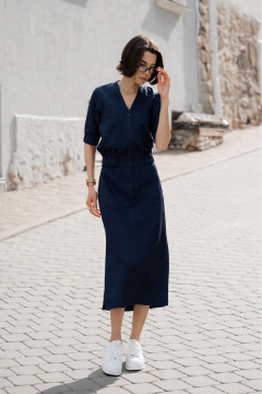 Блуза, юбка iLOKA 25ILor6 тёмно-синий - фото 2