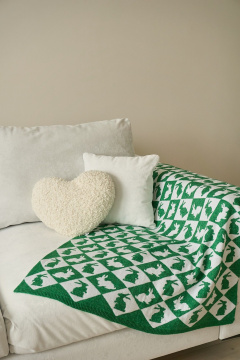 Плед Belange 3551 бело-зеленый - фото 2