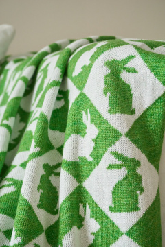 Плед Belange 3551 бело-салатовый - фото 5