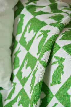 Плед Belange 3551 бело-салатовый - фото 4