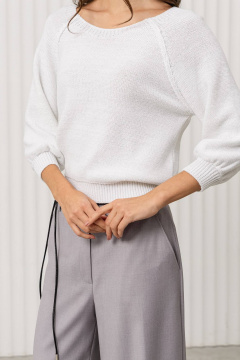 Джемпер Romgil РВ0370-ХМ2 белый,серебро - фото 4