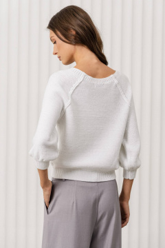 Джемпер Romgil РВ0370-ХМ2 белый,серебро - фото 2