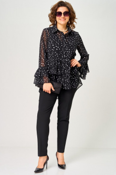 Блуза EVA GRANT 7221С мелкий_горох - фото 5