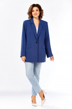 Жакет Ольга Стиль С-986 синий - фото 5