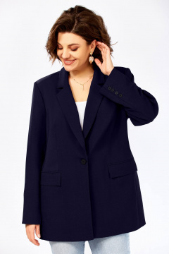 Жакет Ольга Стиль С-986 темно-синий - фото 4