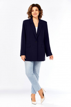 Жакет Ольга Стиль С-986 темно-синий - фото 1