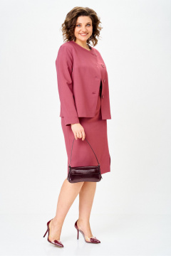 Жакет, юбка Vilena 1142 коралл - фото 2
