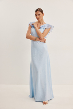 Платье DAVA 1218 голубой - фото 3