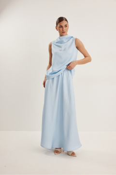 Блуза, юбка DAVA 2240 голубой - фото 3