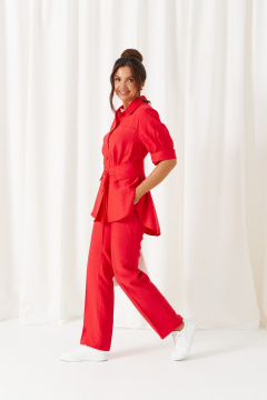 Блуза, брюки Beautiful&Free 6450 красный - фото 5