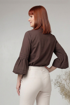 Блуза Соджи 703 коричневый - фото 4