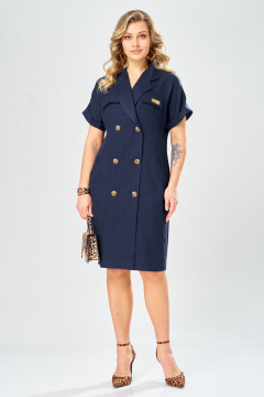 Платье Твой имидж 2364 темно-синий - фото 2