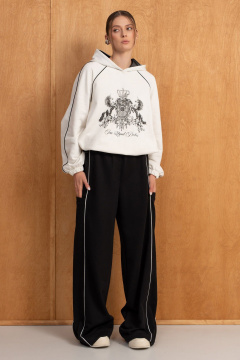 Брюки, свитшот Luna 294 молоко/чёрный - фото 4