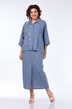 Блуза, юбка Jurimex 3499-2 голубой - фото 1