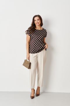 Блуза Панда 121340 коричневый - фото 5