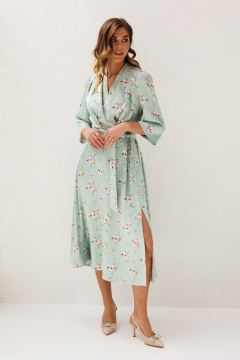 Платье Ларс Стиль 1213 мята_цветы - фото 3