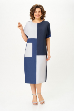 Платье DaLi 7077 геометрия - фото 1