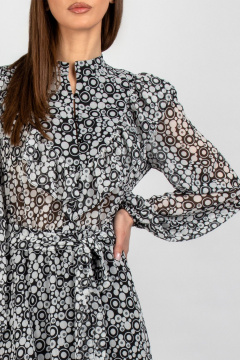 Платье VIZAVI 833 черно-белый - фото 5