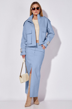 Жакет, юбка LEANNA-STYLE 9014-2 голубой - фото 3