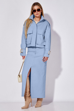 Жакет, юбка LEANNA-STYLE 9014-2 голубой - фото 1