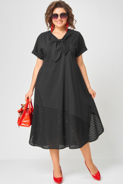 Платье EVA GRANT 7293 чёрный - фото 2