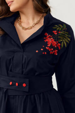 Платье Панда 83980 синий - фото 3