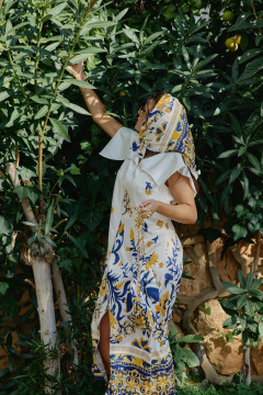 Платье Vittoria Queen 28283 молочный_принт - фото 5