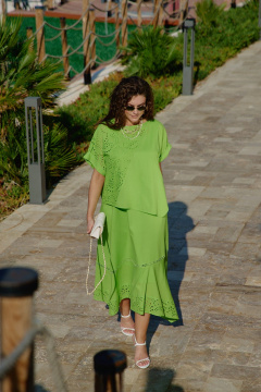 Блуза, платье Vittoria Queen 28723 салатовый - фото 4