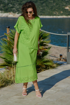 Блуза, платье Vittoria Queen 28723 салатовый - фото 3