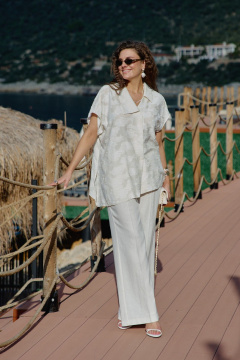 Брюки Vittoria Queen 28733бр белый - фото 1