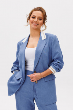 Брюки, жакет Mubliz 242 голубой - фото 2