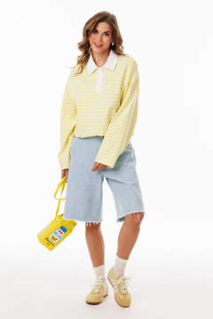 Джемпер EOLA 3052.3 лимонный_в_полоску - фото 4