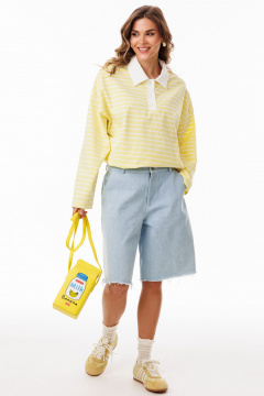 Джемпер EOLA 3052.3 лимонный_в_полоску - фото 2