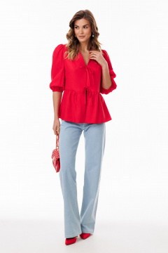 Блуза EOLA 3075.1 красный - фото 3