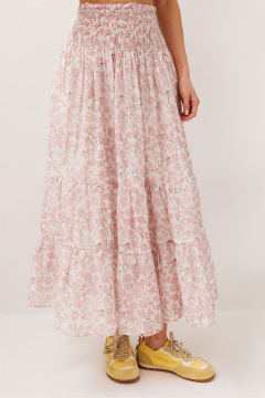 Юбка Butеr 3299 розовые цветы - фото 1