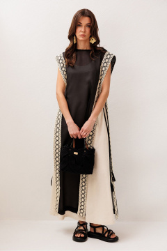 Платье Butеr 3303 черный + натуральный - фото 4