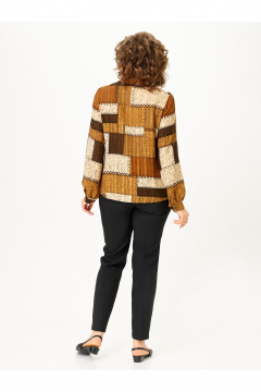 Блуза Zlata 4468 коричневый - фото 3