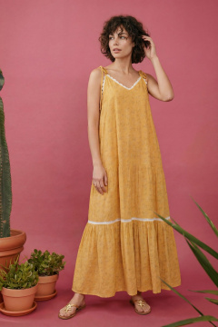 Сарафан Lokka 1875 желтый - фото 4