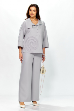 Блуза, брюки ZigzagStyle 559-2 светло-серый - фото 2