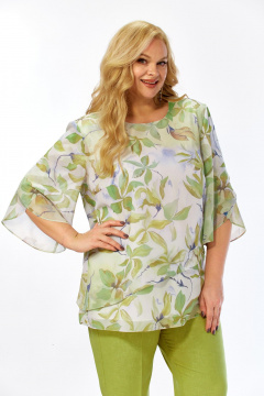 Блуза Элль-стиль 2461а фисташка - фото 5