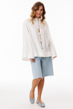 Блуза EOLA 3087 молочный - фото 4