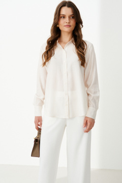 Блуза Панда 103044 молочный - фото 1