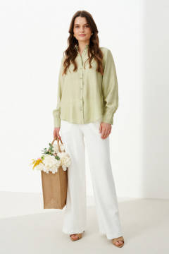 Блуза Панда 103044 оливковый - фото 1